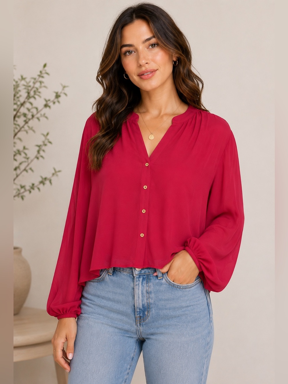 Marc New York Andrew Marc Women’s Blouse Size L